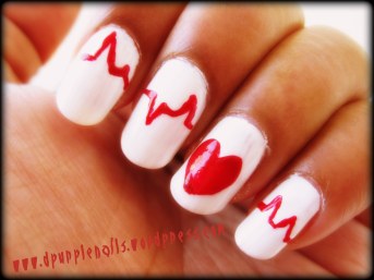 Heart  beats nails..