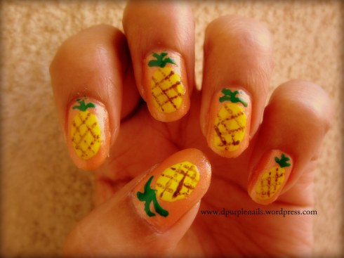 Pineapple nails 