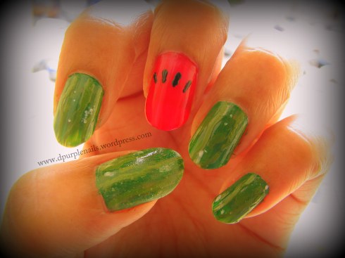 Watermelon nails 